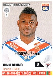 Sticker Henri Bedimo - FOOT 2013-2014 n. 172 - Panini