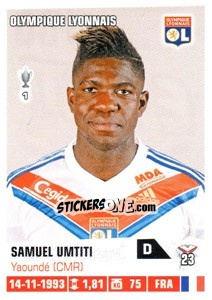 Sticker Samuel Umtiti - FOOT 2013-2014 - Panini