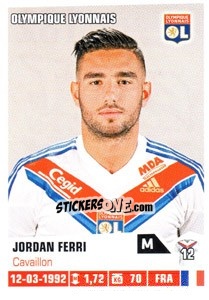 Sticker Jordan Ferri - FOOT 2013-2014 n. 182 - Panini