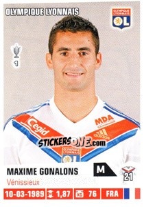 Sticker Maxime Gonalons - FOOT 2013-2014 n. 184 - Panini