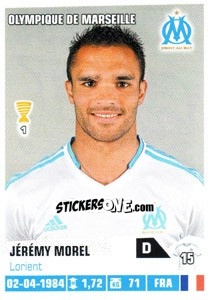 Sticker Jeremy Morel - FOOT 2013-2014 n. 203 - Panini