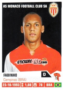 Sticker Fabinho - FOOT 2013-2014 n. 225 - Panini