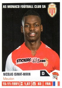 Sticker Nicolas Isimat-Mirin - FOOT 2013-2014 n. 226 - Panini