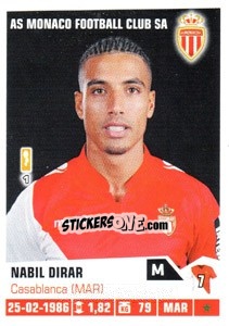 Sticker Nabil Dirar - FOOT 2013-2014 n. 229 - Panini