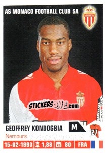 Sticker Geoffrey Kondogbia - FOOT 2013-2014 n. 231 - Panini