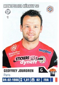 Sticker Geoffrey Jourdren - FOOT 2013-2014 n. 242 - Panini