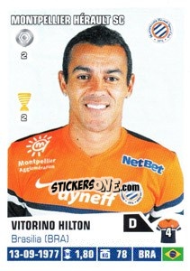 Sticker Vitorino Hilton - FOOT 2013-2014 n. 249 - Panini