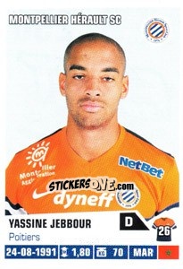 Sticker Yassine Jebbour - FOOT 2013-2014 - Panini