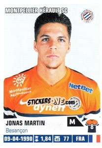 Sticker Jonas Martin - FOOT 2013-2014 - Panini