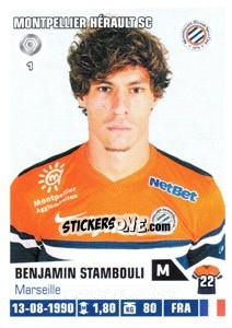 Sticker Benjamin Stambouli - FOOT 2013-2014 - Panini