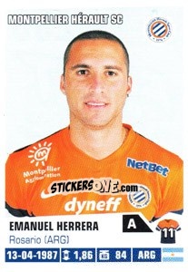 Sticker Emanuel Herrera - FOOT 2013-2014 n. 260 - Panini