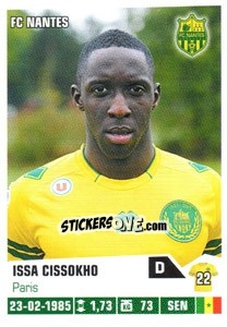 Sticker Issa Cissokho - FOOT 2013-2014 - Panini