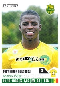 Sticker Papy Mison Djilobodji - FOOT 2013-2014 n. 269 - Panini