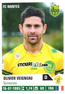 Sticker Olivier Veigneau - FOOT 2013-2014 - Panini