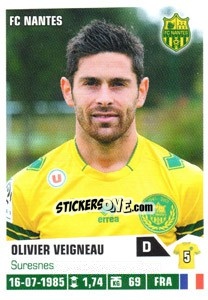 Sticker Olivier Veigneau - FOOT 2013-2014 n. 273 - Panini