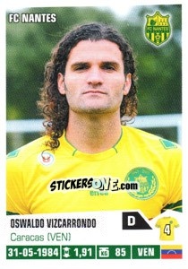 Sticker Oswaldo Vizcarrondo - FOOT 2013-2014 n. 274 - Panini