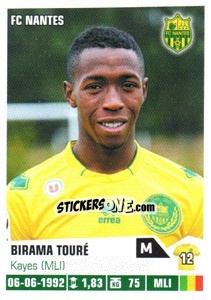 Sticker Birama Toure - FOOT 2013-2014 n. 281 - Panini