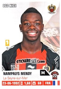 Sticker Nampalys Mendy - FOOT 2013-2014 n. 305 - Panini