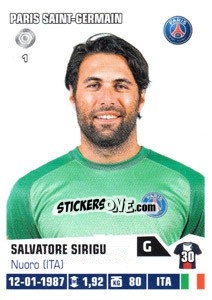 Sticker Salvatore Sirigu - FOOT 2013-2014 - Panini