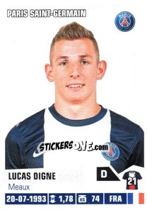 Sticker Lucas Digne - FOOT 2013-2014 n. 316 - Panini
