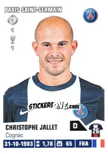 Sticker Christophe Jallet - FOOT 2013-2014 n. 317 - Panini