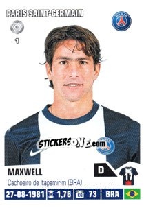 Sticker Maxwell - FOOT 2013-2014 n. 322 - Panini