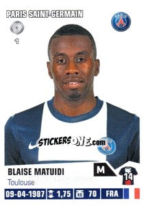 Figurina Blaise Matuidi - FOOT 2013-2014 - Panini