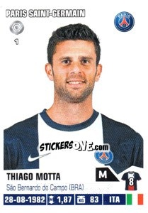 Sticker Thiago Motta - FOOT 2013-2014 n. 328 - Panini
