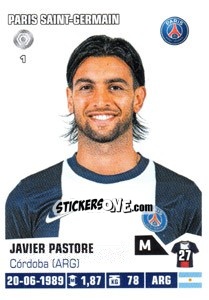 Sticker Javier Pastore - FOOT 2013-2014 - Panini
