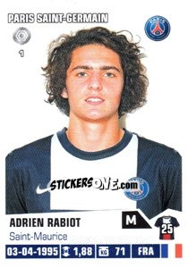 Sticker Adrien Rabiot - FOOT 2013-2014 - Panini