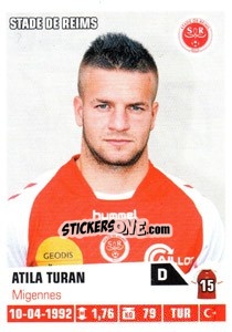 Sticker Atila Turan - FOOT 2013-2014 n. 346 - Panini