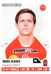 Sticker Mads Albaek - FOOT 2013-2014 n. 348 - Panini