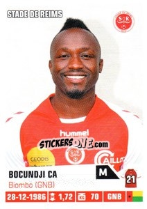 Sticker Bocundji Ca - FOOT 2013-2014 n. 350 - Panini