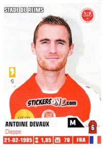Sticker Antoine Devaux - FOOT 2013-2014 n. 351 - Panini