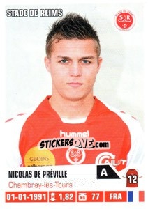 Sticker Nicolas de Preville - FOOT 2013-2014 - Panini
