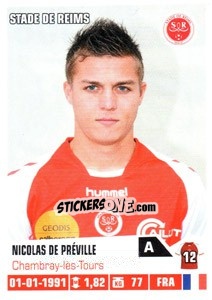 Cromo Nicolas de Preville - FOOT 2013-2014 - Panini