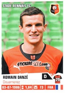 Sticker Romain Danze - FOOT 2013-2014 - Panini
