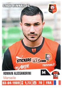 Cromo Romain Alessandrini - FOOT 2013-2014 n. 373 - Panini