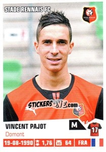 Sticker Vincent Pajot - FOOT 2013-2014 n. 379 - Panini