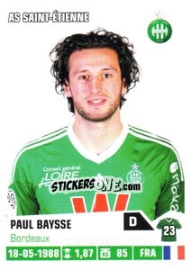Sticker Paul Baysse - FOOT 2013-2014 n. 386 - Panini