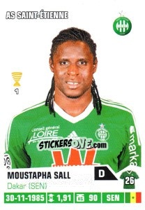 Sticker Moustapha Sall - FOOT 2013-2014 n. 394 - Panini