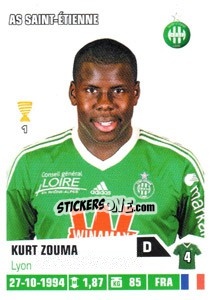 Sticker Kurt Zouma - FOOT 2013-2014 n. 395 - Panini