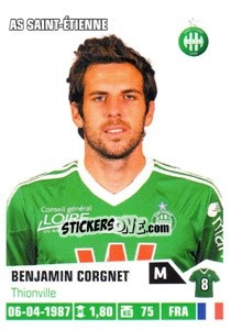 Figurina Benjamin Corgnet - FOOT 2013-2014 n. 398 - Panini