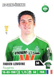 Sticker Fabien Lemoine - FOOT 2013-2014 n. 400 - Panini
