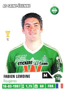 Sticker Fabien Lemoine - FOOT 2013-2014 - Panini