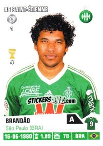 Cromo Brandao - FOOT 2013-2014 n. 402 - Panini