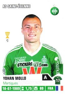 Sticker Yohan Mollo - FOOT 2013-2014 n. 405 - Panini