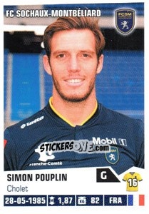 Sticker Simon Pouplin - FOOT 2013-2014 - Panini