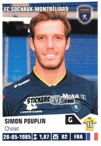 Sticker Simon Pouplin - FOOT 2013-2014 n. 410 - Panini