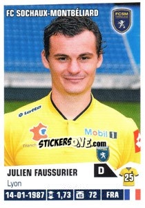 Figurina Julien Faussurier - FOOT 2013-2014 n. 412 - Panini